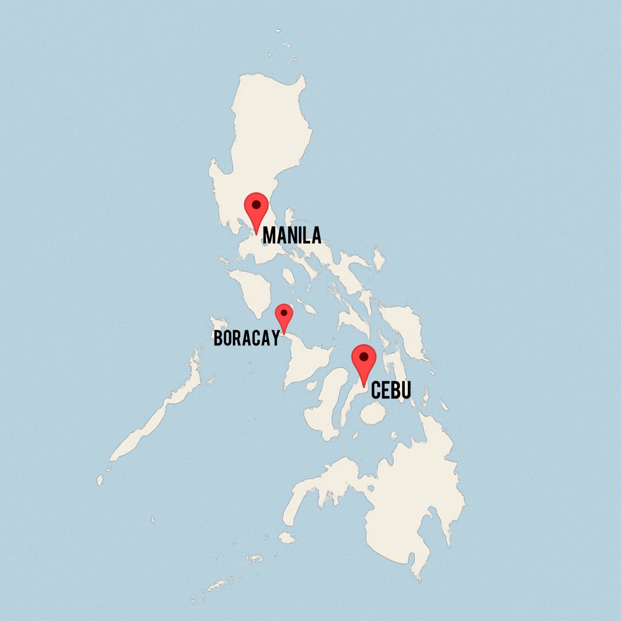 Map image for Manila, Boracay, & Cebu Tour